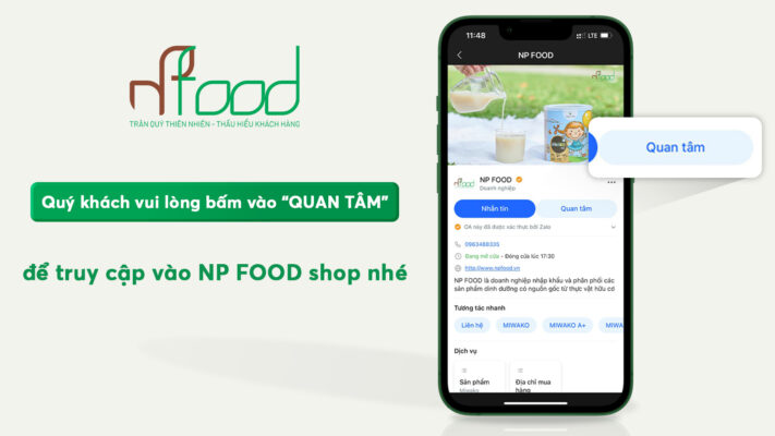 NP FOOD RA MẮT KÊNH THÔNG TIN ZALO OFFICIAL ACCOUNT TRÊN NỀN TẢNG ZALO